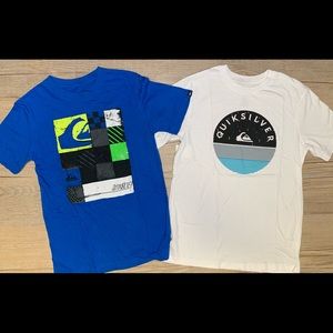 Lot of 2 Boys Quiksilver TShirts